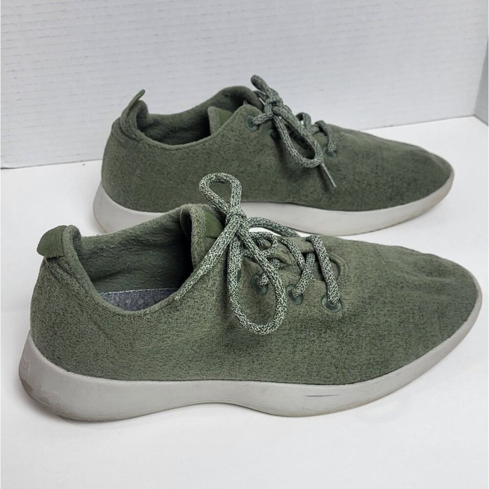 Allbirds Mens Wool Runners Green Lightweight Sneakers M10 - Picture 6 of 9